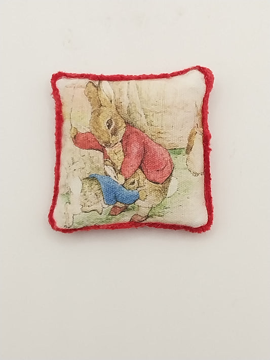 Pillow, Naughty Peter Rabbit, Red