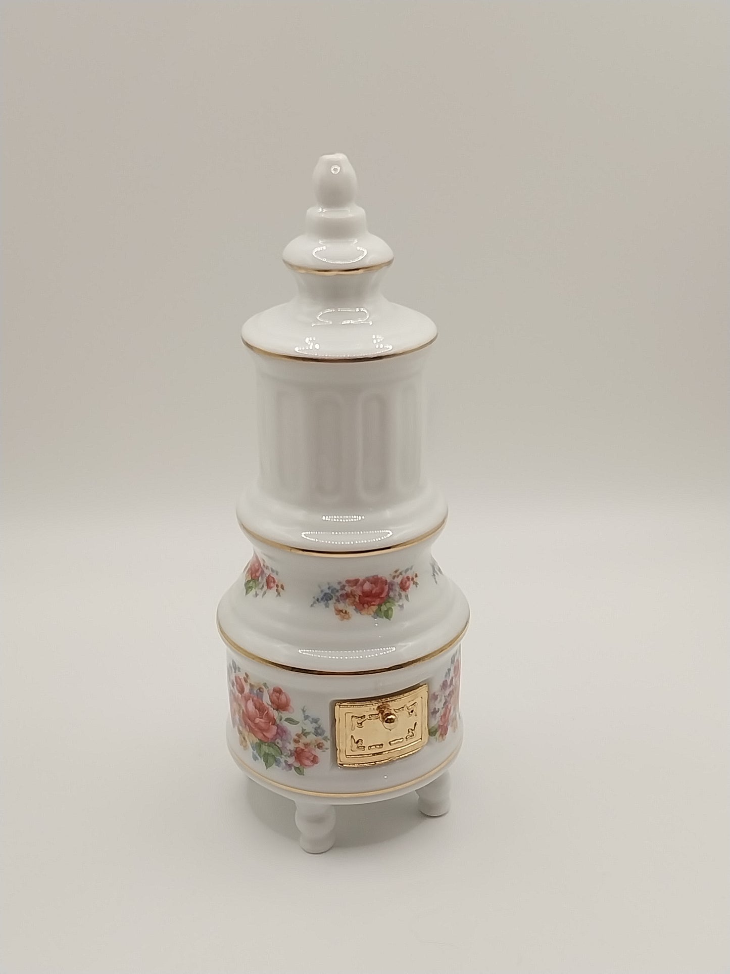 Dresden Rose Porcelain Stove