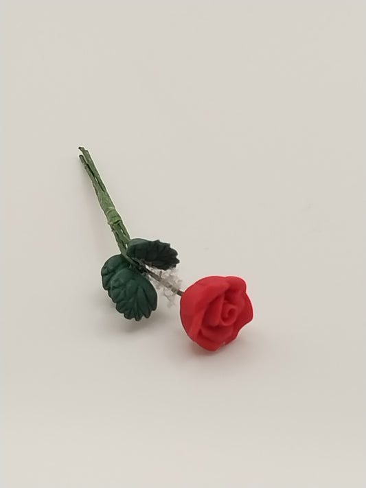 Rose Bud, Red, 1pc