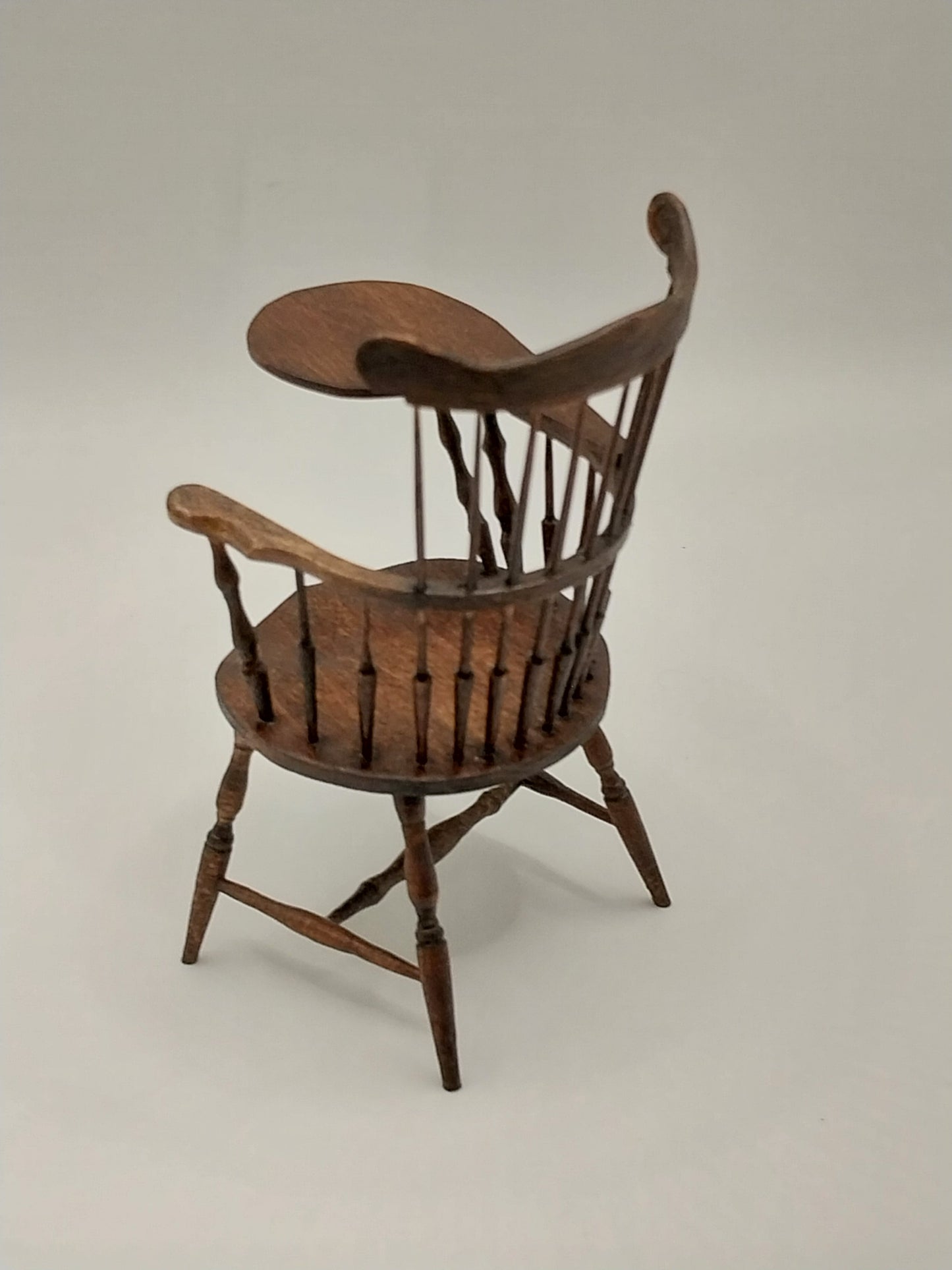 Comb Back Writing Arm Chair, Walnut