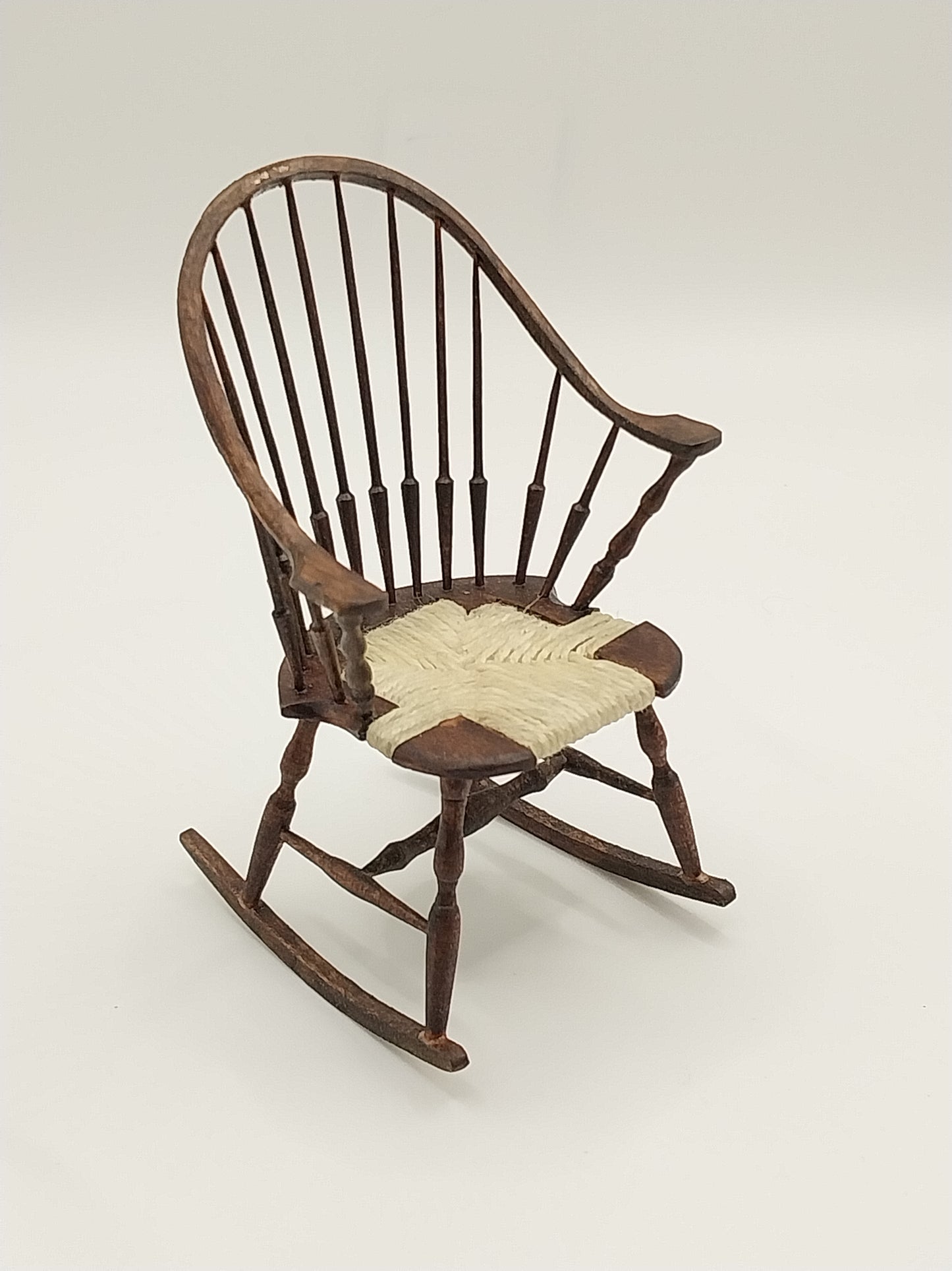 Continuous Windsor Arm Rocking Chair,  Aged Walnut