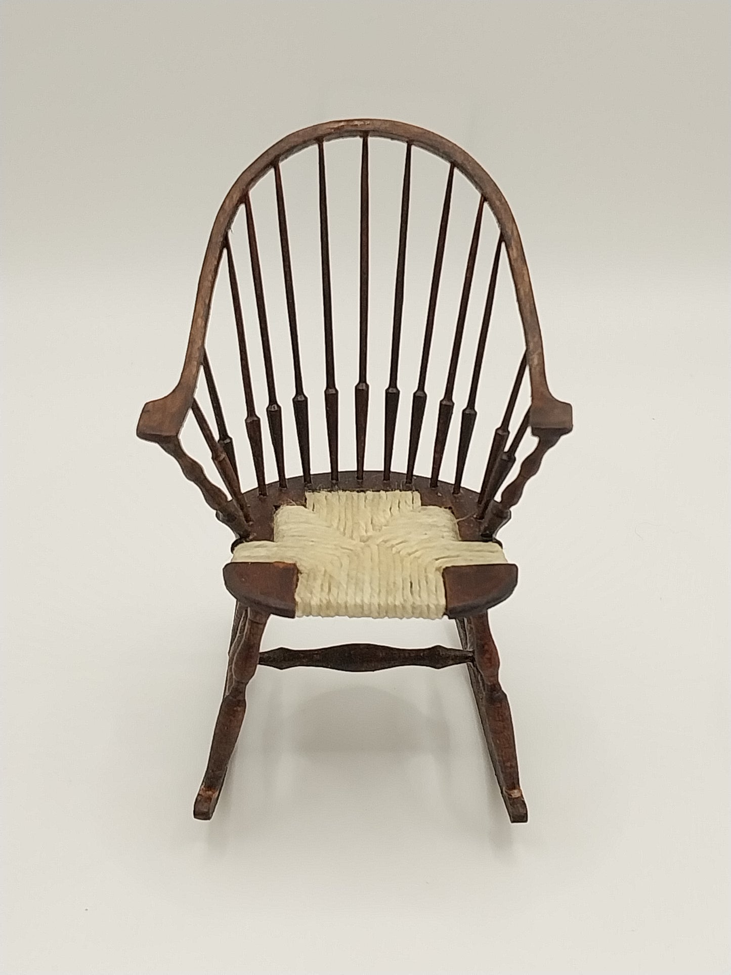 Continuous Windsor Arm Rocking Chair,  Aged Walnut