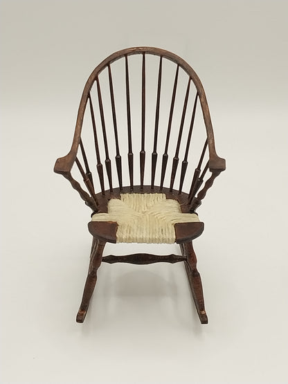 Continuous Windsor Arm Rocking Chair,  Aged Walnut