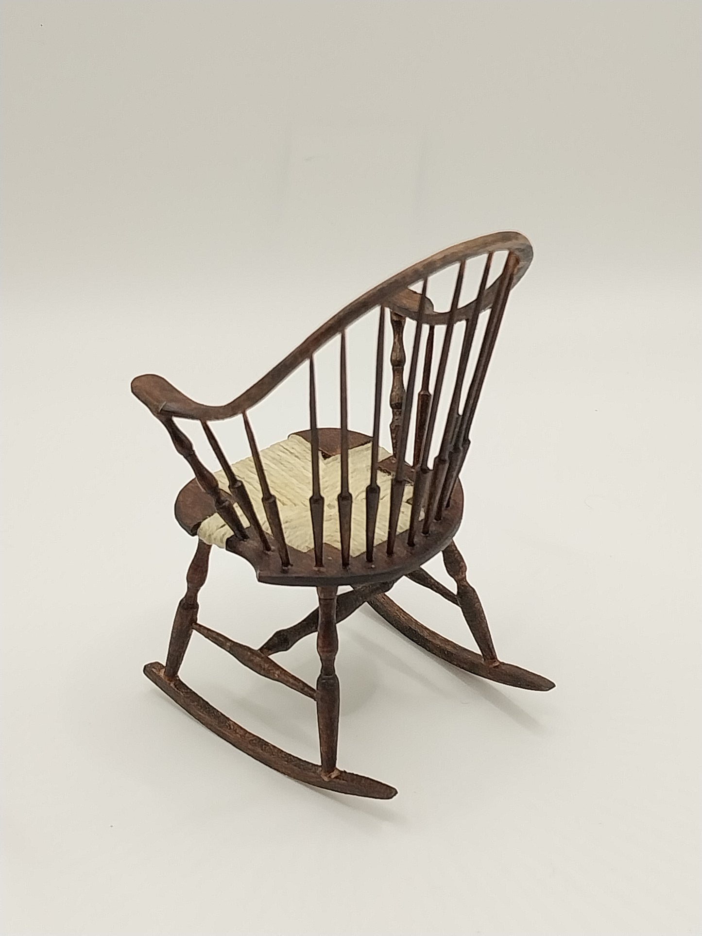 Continuous Windsor Arm Rocking Chair,  Aged Walnut