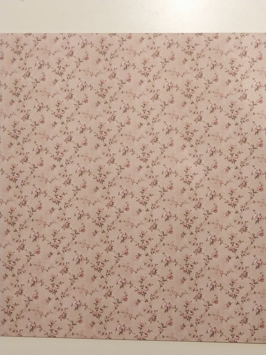 Rose with Pink Floral Wallpaper