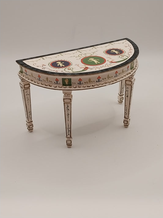 Half Round Table, Handpainted