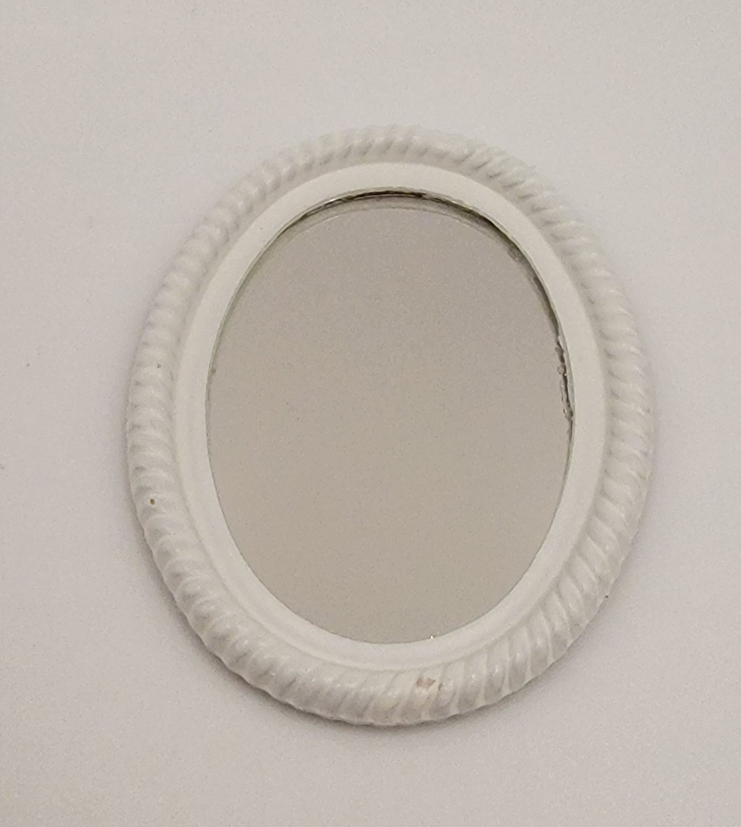 Oval Mirror, Small, White