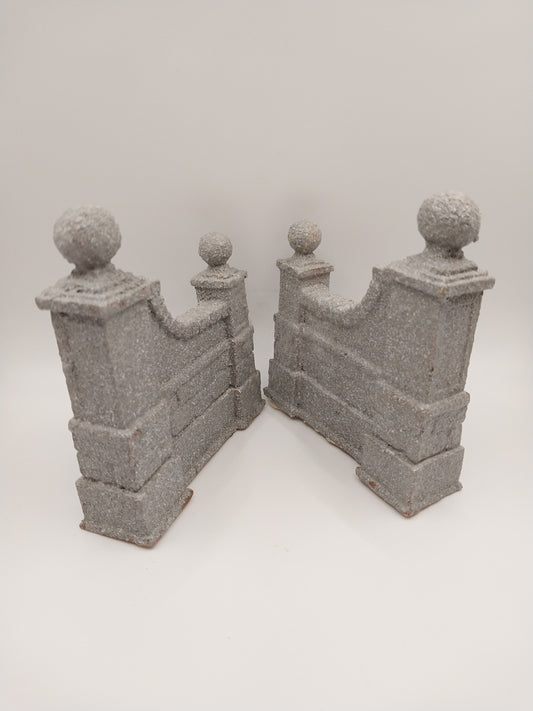 Stone Entrance Wall, Gray, 2pc