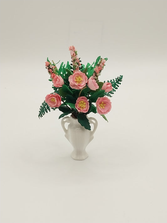 Floral Arrangement in Vase, Pink