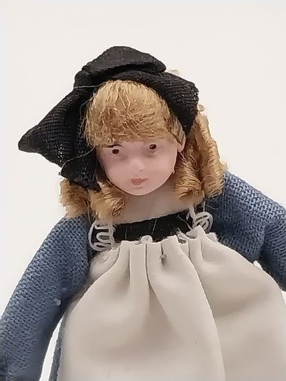 Baby Doll, Victorian Girl, Blue Dress