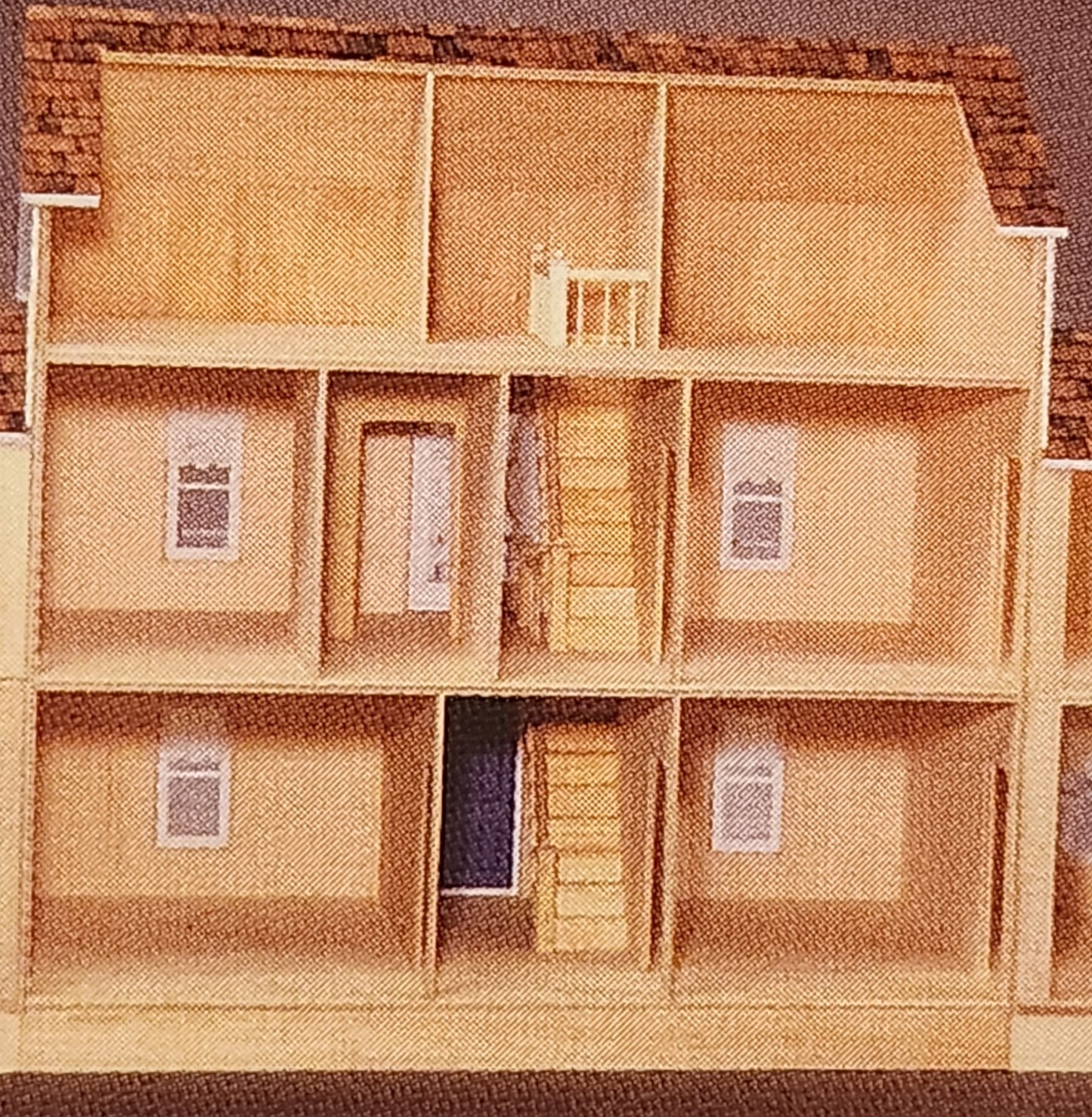 Mulberry Smooth Plywood Dollhouse & Finishing Kit