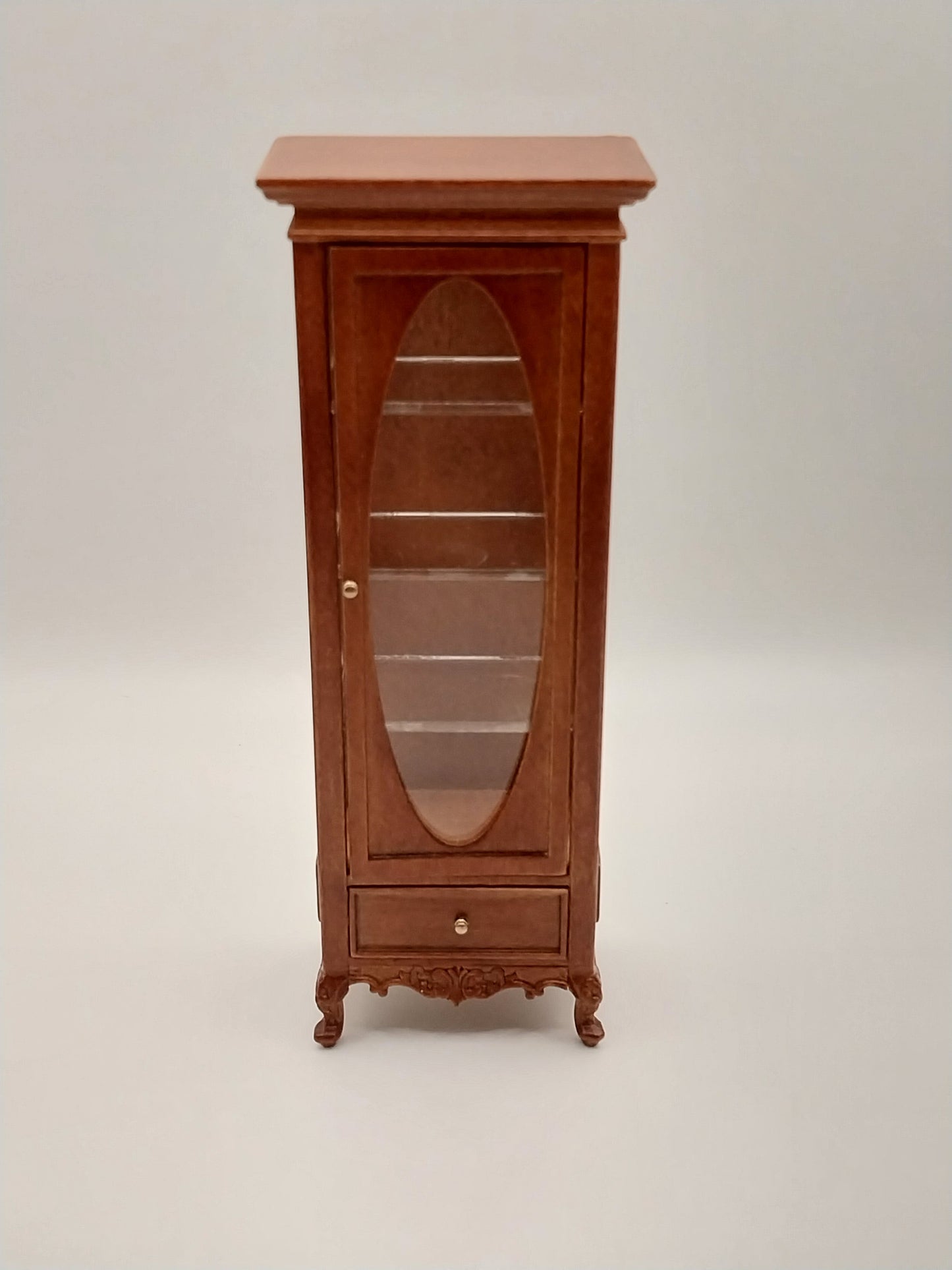 American Victorian Display Cabinet, Walnut, Small