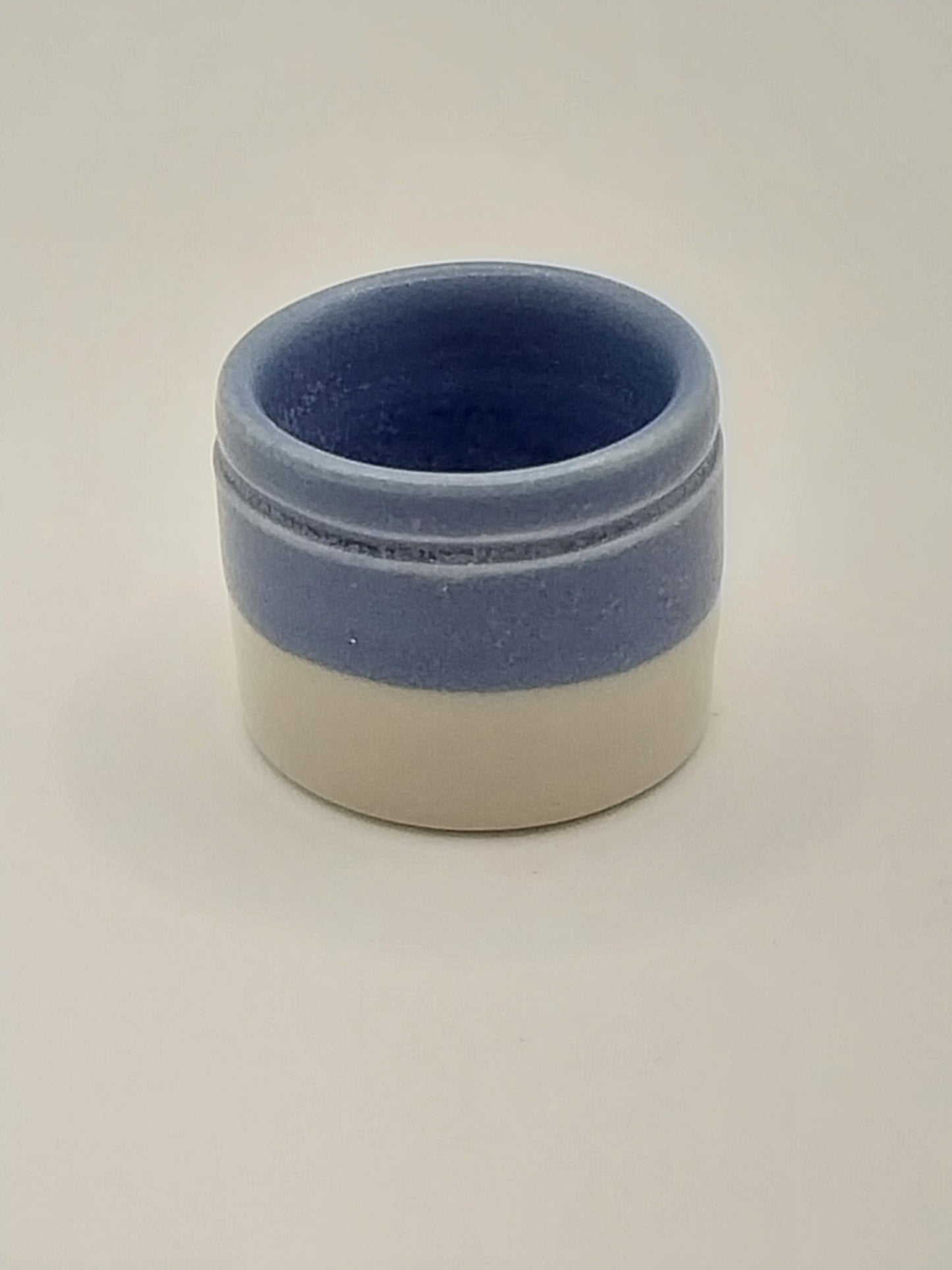 Stoneware Crock, Blue & White