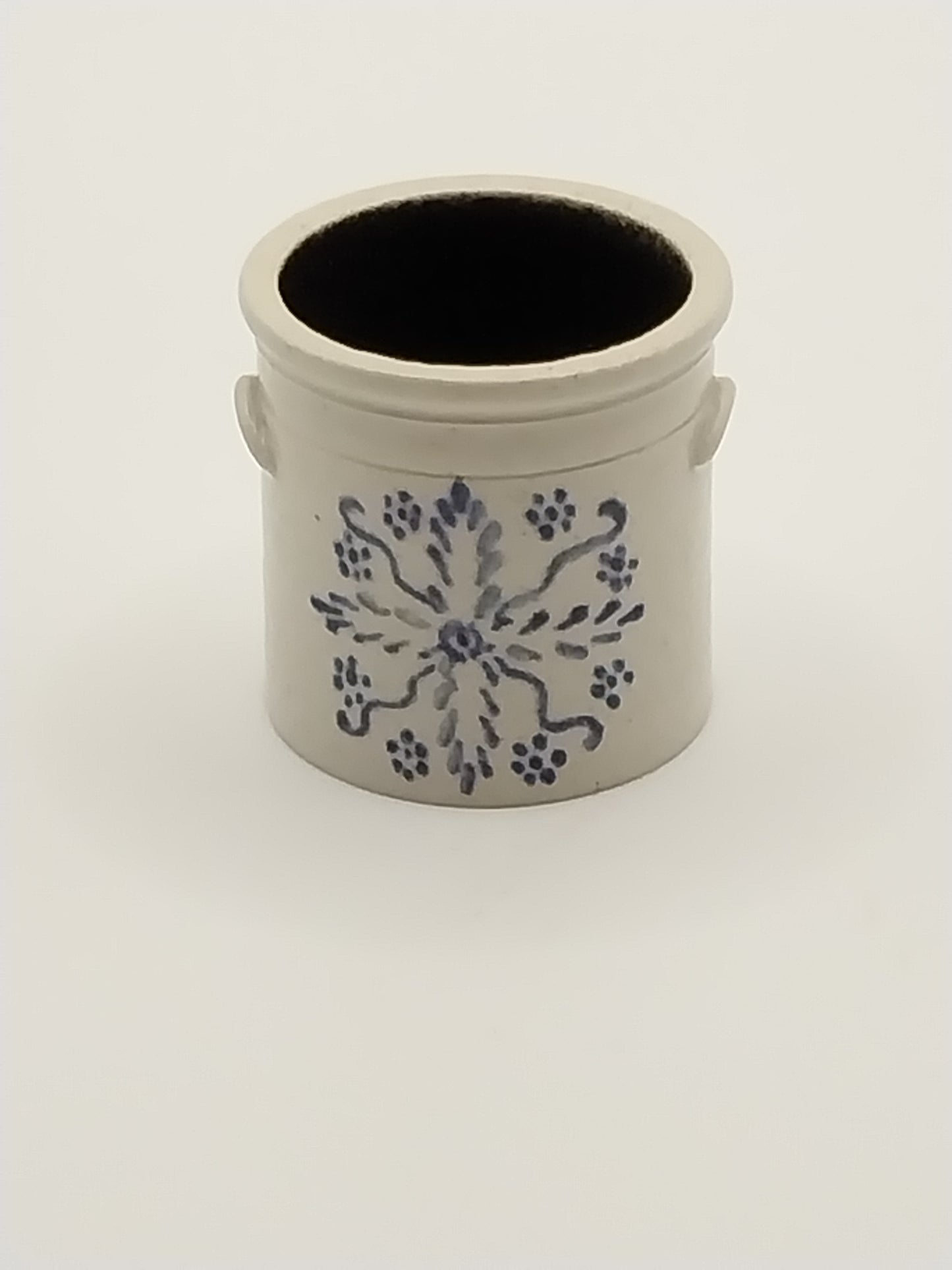 Salt Glaze Crock, Cross Pattern