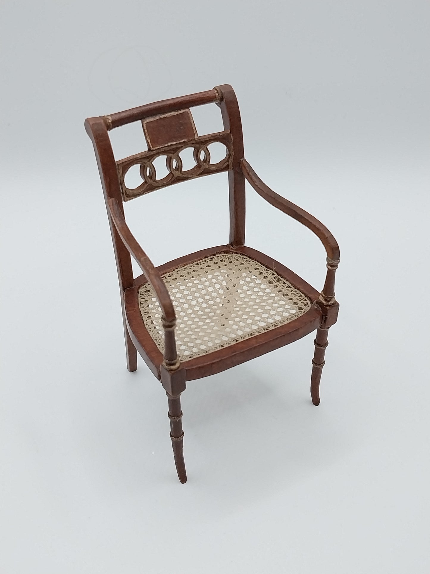 Empire Ring Chair, Walnut & Gold
