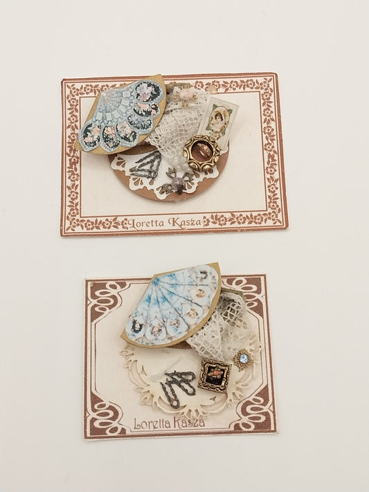 Tray with Trinket Box, Pins, Jewelry