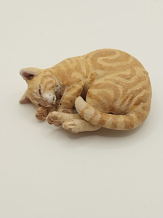 Mackeral Tabby Cat, Sleeping