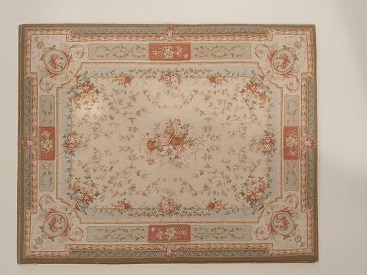 Rug, Oriental, Rose, Green, & Gold