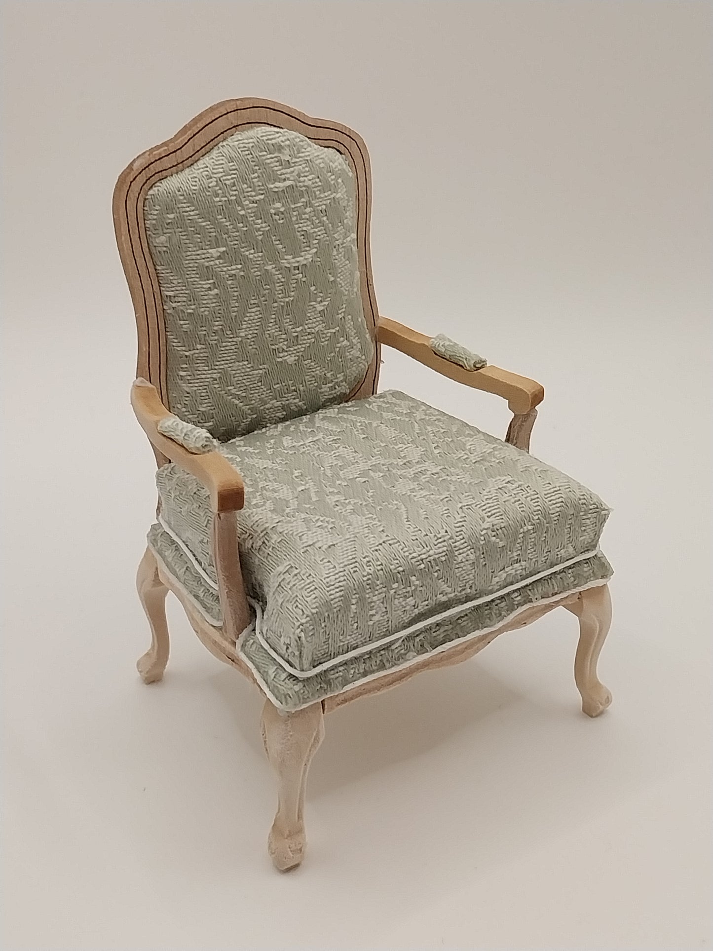 Upholstered Chair, Green, Unfinished