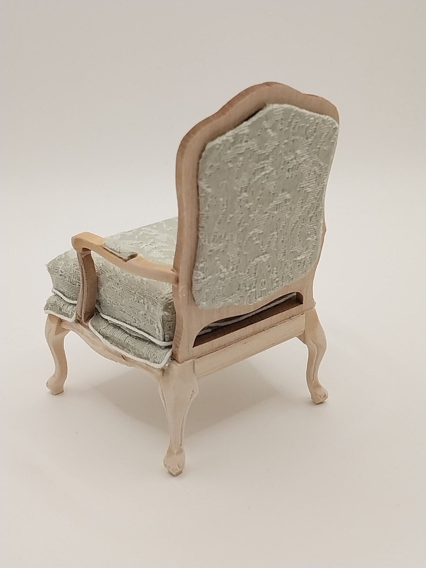 Upholstered Chair, Green, Unfinished