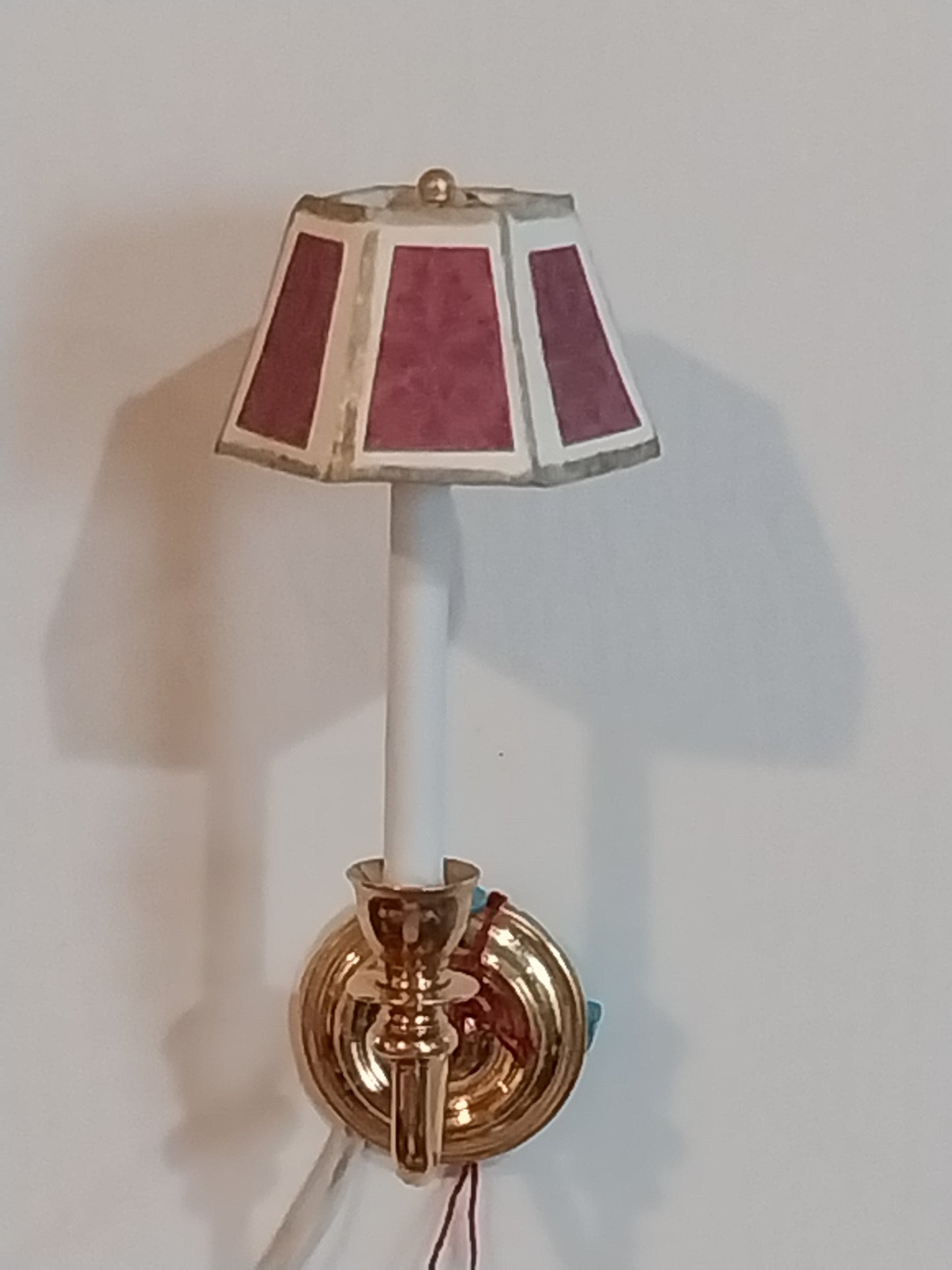 Brass Sconce with Shade