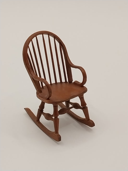 1/2" Scale Windsor Rocking Chair, Cherry