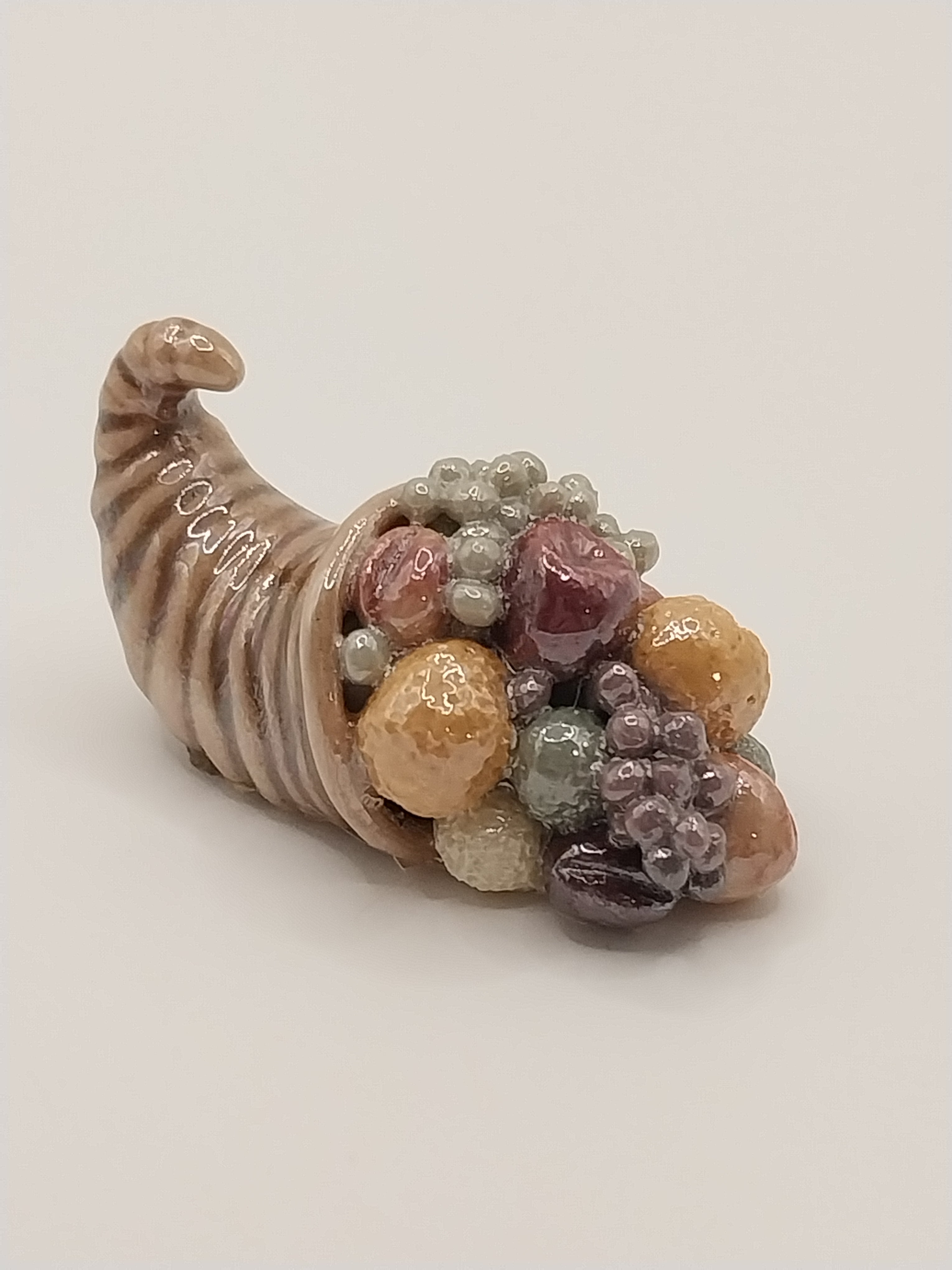 Lusterware Cornucopia with Fruit – Miniature Designs, Inc.