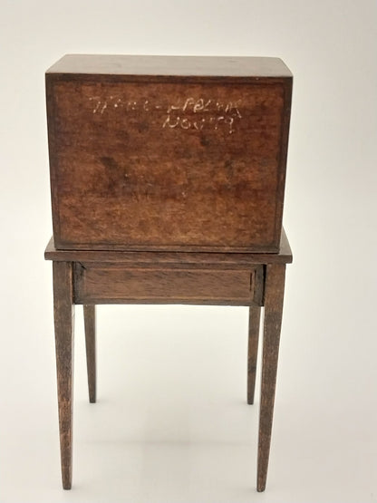 Drop Leaf Desk, Inlaid Wood, WN