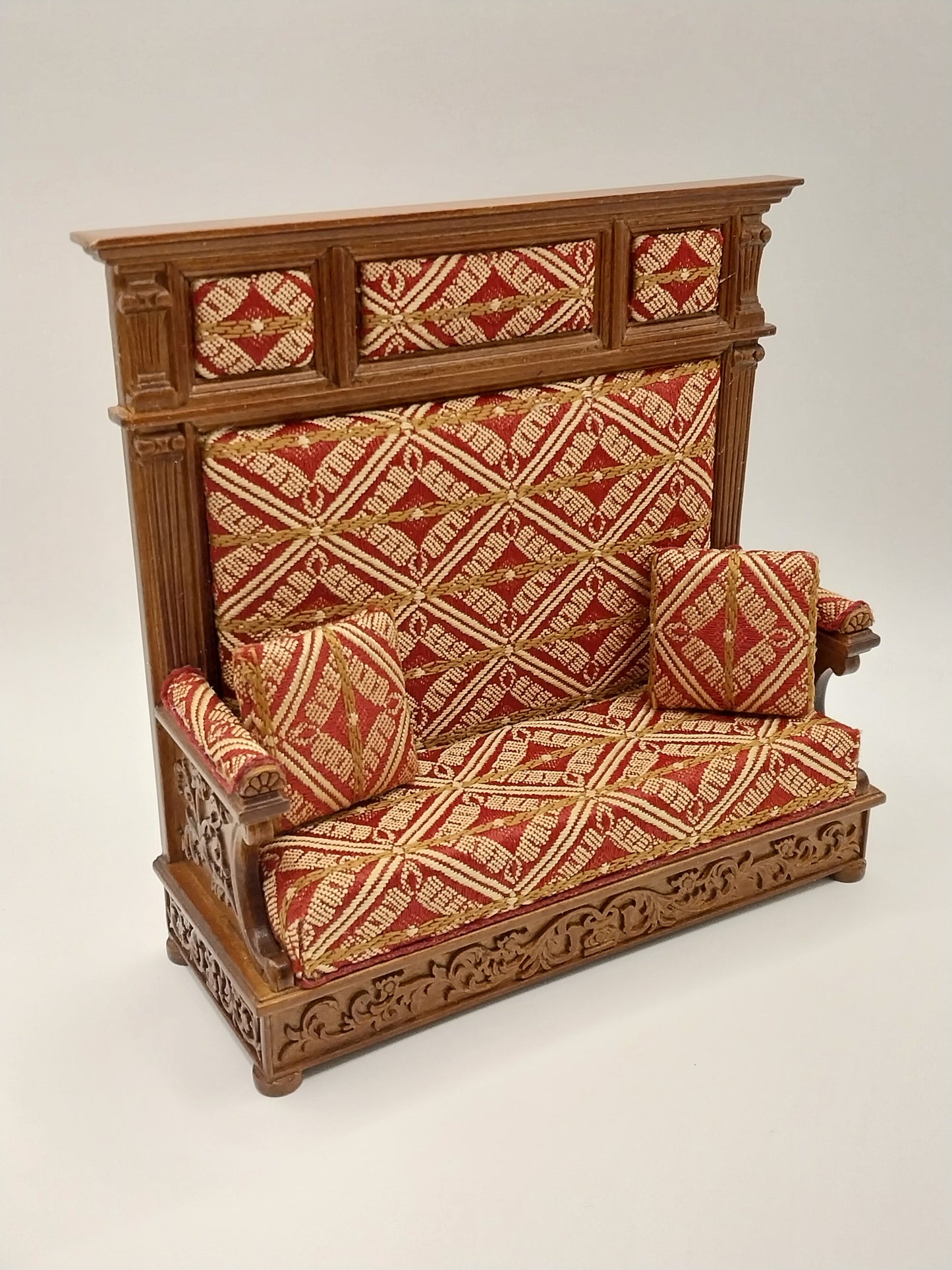 Jacobean Tudor Hall Bench, Walnut