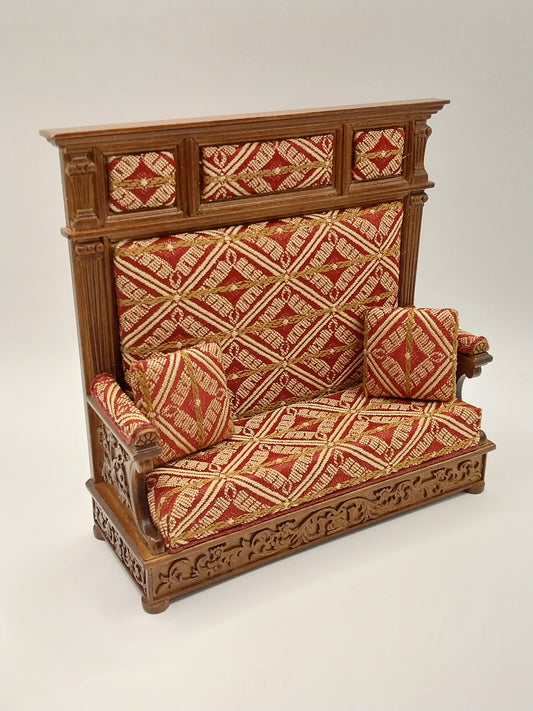Jacobean Tudor Hall Bench, Walnut