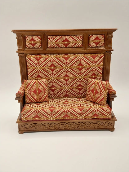 Jacobean Tudor Hall Bench, Walnut