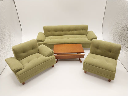 I Love Lucy Living Room Set, Green, 4pc