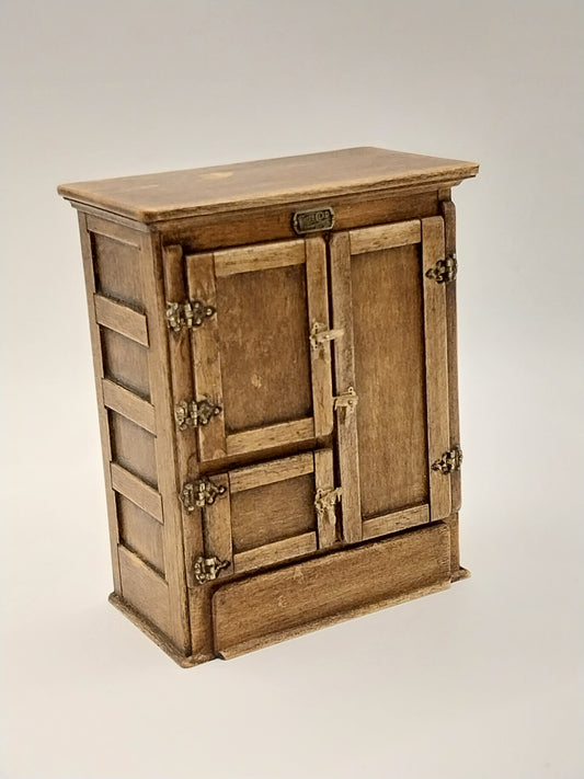 White Clad, Wood Ice Box, Circa 1890