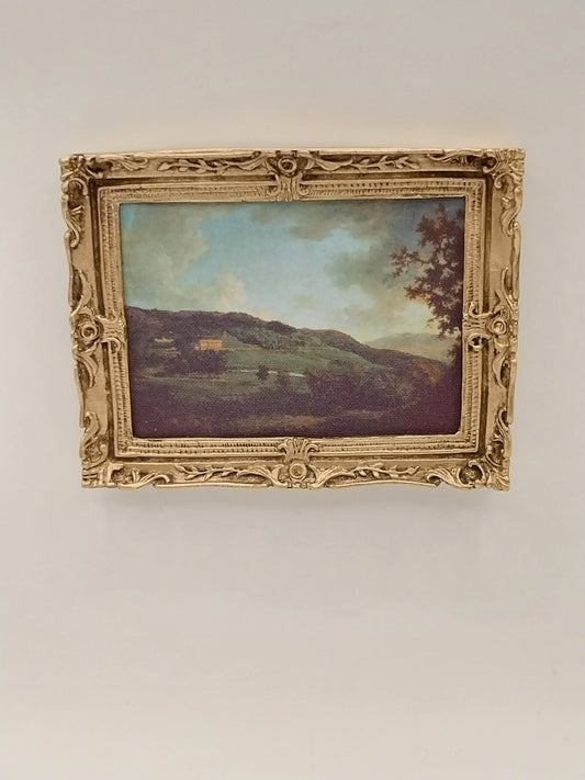 Hand Framed Print, Landscape Painting