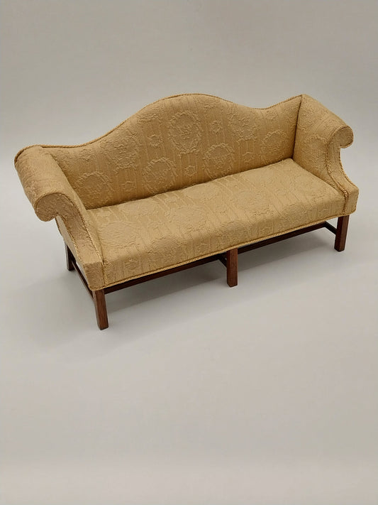 Camelback Sofa, Silk Foliate