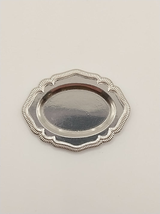 Oval Plate, Silver