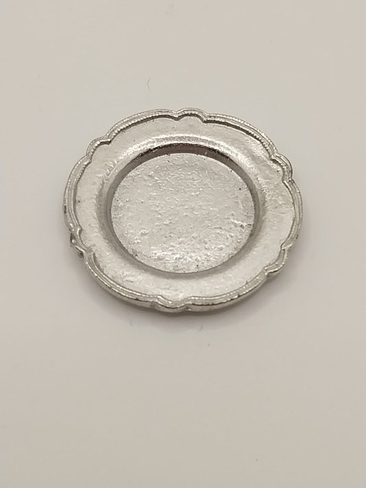 Round Plate, Pewter