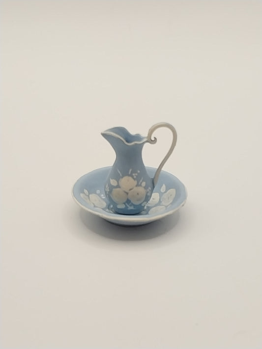 Blue China Ewer & Basin