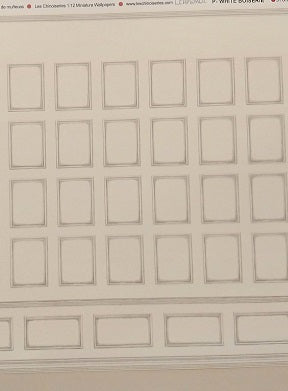 P-White Boiserie Wallpaper