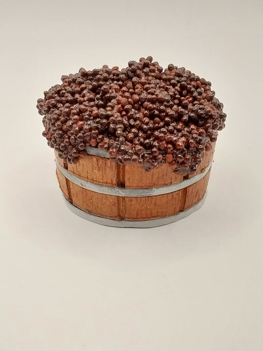 Bucket Filled with Red Grapes