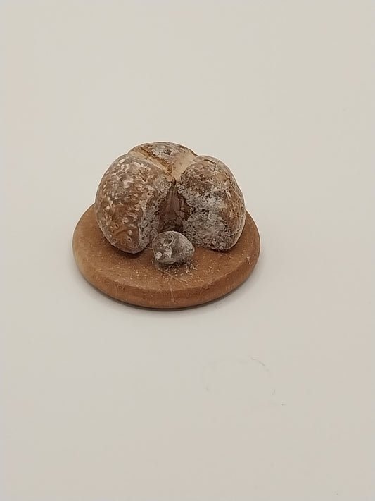 Whole Wheat Bread On Round Board