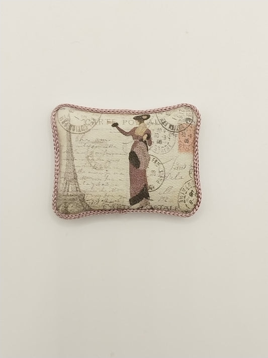 Pillow, Art Deco Lady, Lavender