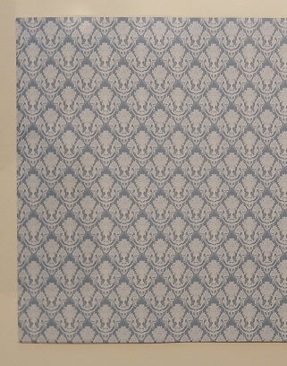 Silk Duck Egg Blue Chandelier Damask Wallpaper