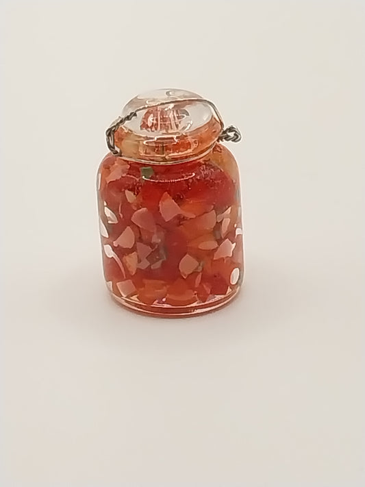 Canned Red Peppers, Mason Jar