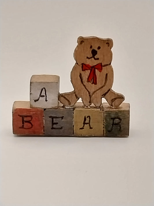 ABC Blocks, A Bear, Signed