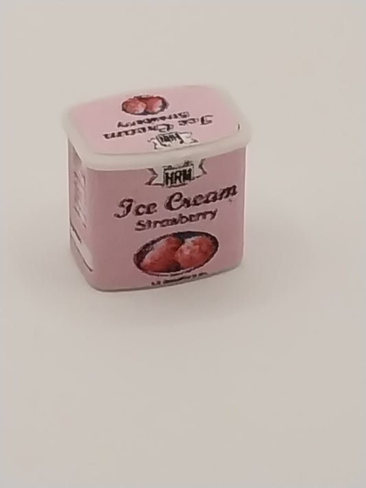 Strawberry Ice Cream Tub
