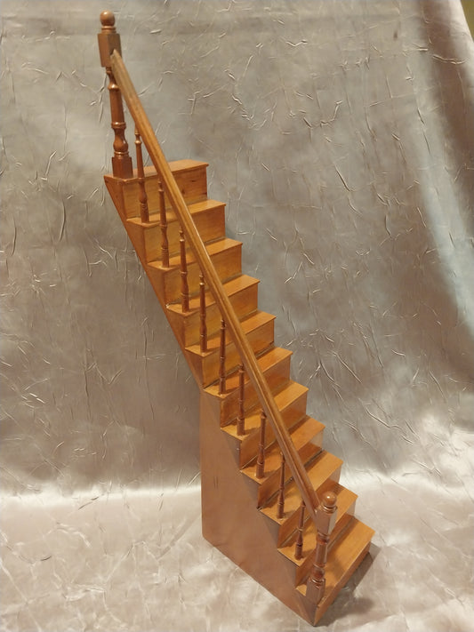 Bespaq Space Saver Stairs with Railing, Walnut