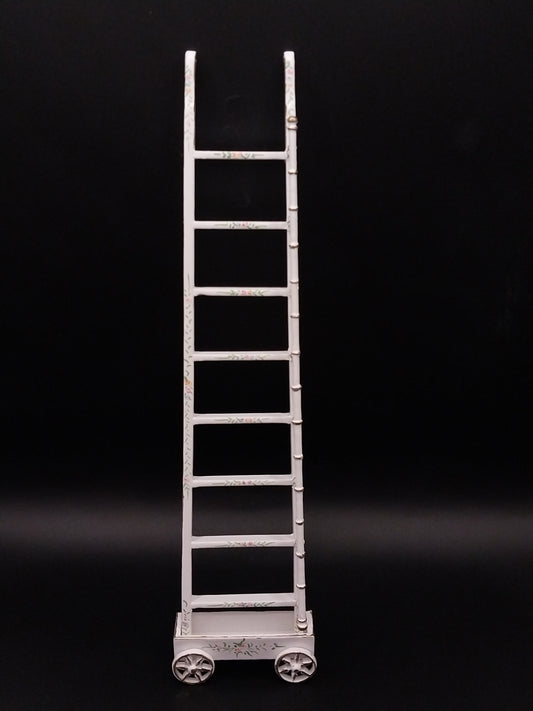 Emporium Ladder with Trolly, Handpainted, BWT