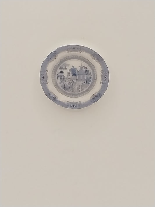 Porcelain Plate, Blue Willow