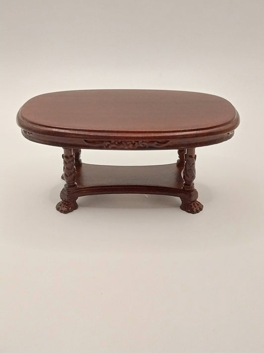 Oval Coffee Table, Mahogany